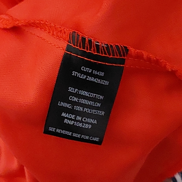 AUW Red Floral A-Line Retro Inspired Short Skater Dress with Open Lace-up Back - Picture 12 of 12